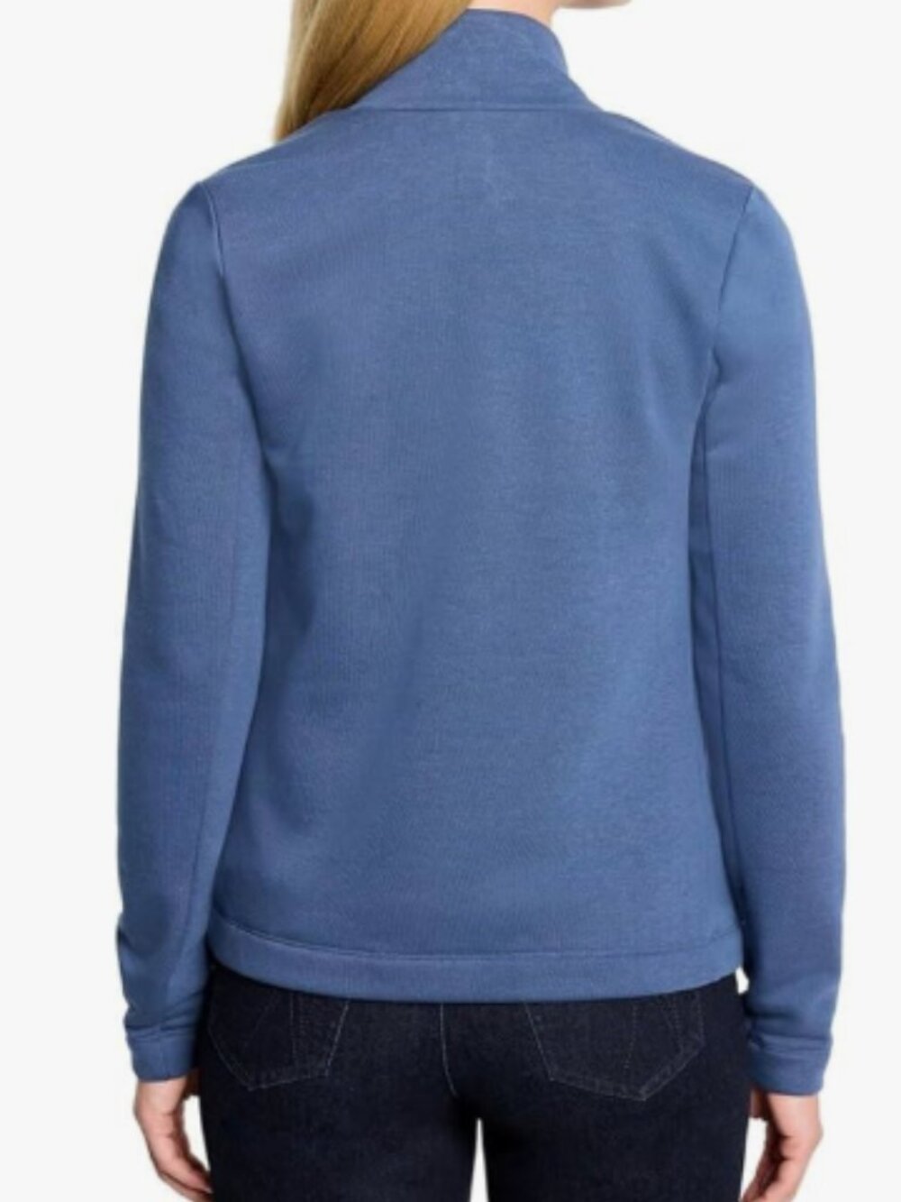🪷NWT NIC+Zoe Lounge Around Moto Jacket, Ocean, XXL - Picture 3 of 4